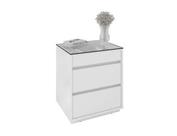 Mesa De Cabeceira Belize Branco - Casa D Móveis Mesa De Cabeceira Belize Branco - Casa D Móveis