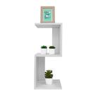 Mesa de Cabeceira Berlim Branco 60 x 25cm Mesa de Cabeceira Berlim Branco 60 x 25cm
