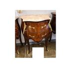 Mesa de Cabeceira Bombê 2 gav Maciça Formosa Marmore Bronze Mesa de Cabeceira Bombê 2 gav Maciça Formosa Marmore Bronze