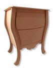 Mesa De Cabeceira Bombe 2 Gavetas Retro Quarto Mdf Cru Mesa De Cabeceira Bombe 2 Gavetas Retro Quarto Mdf Cru