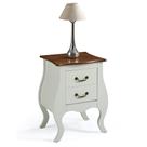 Mesa de Cabeceira Bombê Antique 2 gavetas - 1026