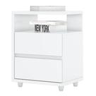 Mesa De Cabeceira Campeche Branco Brilho - Henn