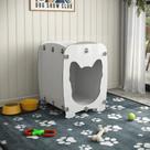 Mesa De Cabeceira Casinha p/ Pet Dog Branco