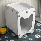 Mesa De Cabeceira Casinha Pet Dog 55 x 43 cm Branco Ofertamo Mesa De Cabeceira Casinha Pet Dog 55 x 43 cm Branco Ofertamo