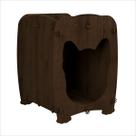 Mesa De Cabeceira Casinha Pet Dog 55x43 MDF Malbec Ofertamo