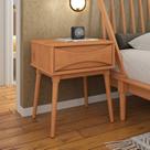Mesa de Cabeceira com 1 Gaveta Nordik Marrom Caramel