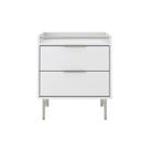 Mesa de Cabeceira com 2 Gavetas Yves 53 cm