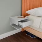 Mesa De Cabeceira Com Gaveta Superior Slim Quarto Mdf