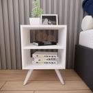 Mesa de Cabeceira com Pés Mesinha Madeira Criado Quarto Nicho