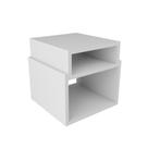 Mesa De Cabeceira Com Prateleira Nicho Criado Mdf
