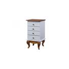 mesa de cabeceira Country Clean 4 Gavetas - Tommy Design