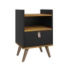 Mesa de cabeceira Criado Pés Retro 1 Gaveta Luxo