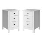 Mesa de Cabeceira Ditália Conjunto c 2 un DM-113 Branco cozy Mesa de Cabeceira Ditália Conjunto c 2 un DM-113 Branco cozy
