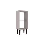 Mesa de Cabeceira Elegance Cinza Cristal