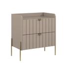 mesa de cabeceira em madeira mdf conect moriah 60cm moderna