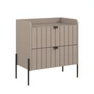 mesa de cabeceira em madeira mdf conect moriah 60cm moderna
