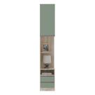 Mesa De Cabeceira Esquerdo 2 Gavetas Prime Plus Verde Jade