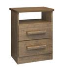 Mesa de Cabeceira Firenze Funcional Moderno 2 Gavetas MDF e MDP Ipe Mesa de Cabeceira Firenze Funcional Moderno 2 Gavetas MDF e MDP Ipe