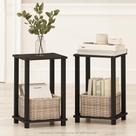Mesa de cabeceira Furinno Simplistic Compact Espresso/Black x2 Mesa de cabeceira Furinno Simplistic Compact Espresso/Black x2