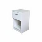 Mesa De Cabeceira Gaveta comum e Gaveta Secreta com fechadura oculta - Branco