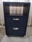 Mesa de cabeceira-Gratão Interiores-MDF Azul Petroleo