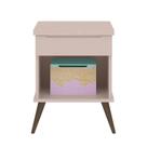Mesa de Cabeceira Infantil com 1 Gaveta Melinda Rosê - Phoenix