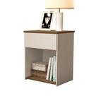 Mesa de Cabeceira Jasmim cor Off White Freijó