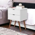 Mesa de Cabeceira JB 1818 Branco Bechara Mesa de Cabeceira JB 1818 Branco Bechara