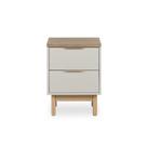 Mesa De Cabeceira Kaki 2 Gavetas 58 cm x 43 cm x 40 cm