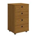 Mesa de Cabeceira Luxo New 4 Gavetas Multiuso Classic
