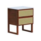 Mesa de Cabeceira Lyon 2 Gavetas - Amêndoa