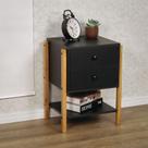 Mesa de Cabeceira Magali Cor: Preta