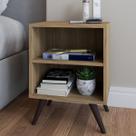 Mesa de Cabeceira Maitê 1 Prateleira Oak - Pnr Móveis