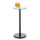 Mesa de cabeceira mDesign Mesa lateral de quarto em preto claro/fosco