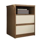 Mesa de Cabeceira MDF 2 Gavetas Gales 1027 Mambel