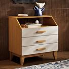 Mesa de Cabeceira Mini Cômoda 3 gavetas para Quarto