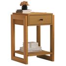Mesa de Cabeceira Mini Cômoda Mesinha de Apoi Lateral para Cama Quarto com Design Moderno com 1 Gaveta para Decoração e Organização Nature Fosco