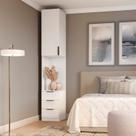 Mesa de Cabeceira Modulada 1 Porta 3 Gavetas 100% MDF Clean Altezza