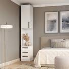 Mesa de Cabeceira Modulada 1 Porta 3 Gavetas 100% MDF Trend Altezza