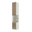 Mesa de Cabeceira Modulada 2 Portas 3 Gavetas MC02 New Predileto Areia HP Jequitibá - Henn