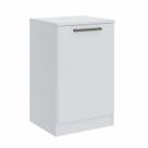 Mesa de Cabeceira Modulada Requinte com 1 Porta - Branco Line