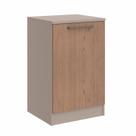Mesa de Cabeceira Modulada Requinte com 1 Porta - Duna Line/Macadâmia