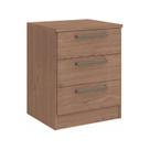 Mesa de Cabeceira Modulada Requinte com 3 Gavetas - Macadâmia