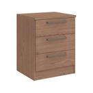 Mesa de Cabeceira Modulada Requinte com 3 Gavetas - Macadâmia