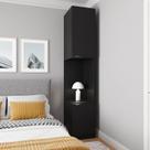 Mesa de Cabeceira Modular Direita 2 Portas 1 Gaveta Hera CabeCasa MadeiraOriginals Preto