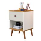 Mesa De Cabeceira Mudo Box Quarto Cama Naty OffWhite Nature Mesa De Cabeceira Mudo Box Quarto Cama Naty OffWhite Nature