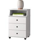 Mesa De Cabeceira Mudo Luxo New I 3 Gavetas Branco Mesa De Cabeceira Mudo Luxo New I 3 Gavetas Branco