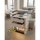 Mesa de Cabeceira Multifuncional Smart Innovare: Carregador por Indução, LED Automático e Soft Close CT-25 Vainilla