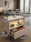 Mesa de Cabeceira Multifuncional Smart SoundMax: Carregador por Indução, Som Bluetooth integrado, LED Automatico, Painel portas USB-A e USB-C CT-21 Va