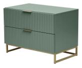 Mesa de Cabeceira Ondulada Maxi Verde Westwing